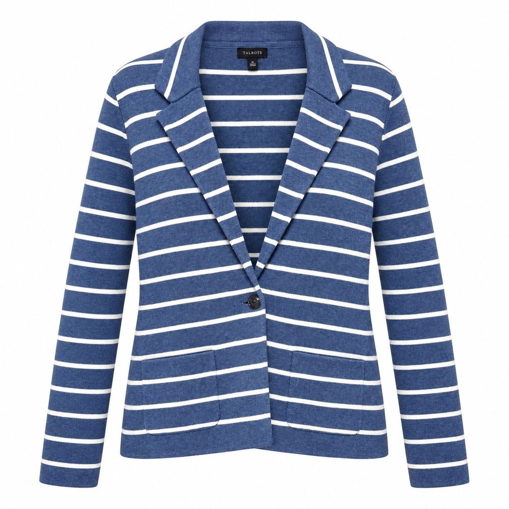 Talbots Quiet Luxury Sweater Blazer Women Size XL Preppy Old Money Classic